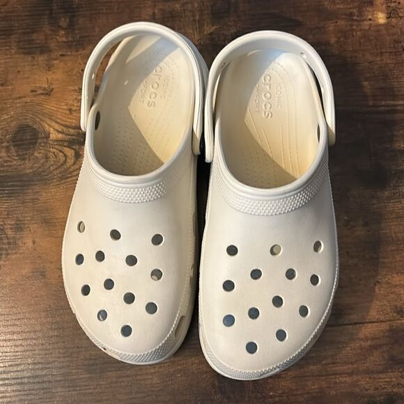 Crocs Crush Classic Clogs in Bone Size 10/ excellent - Picture 4 of 9